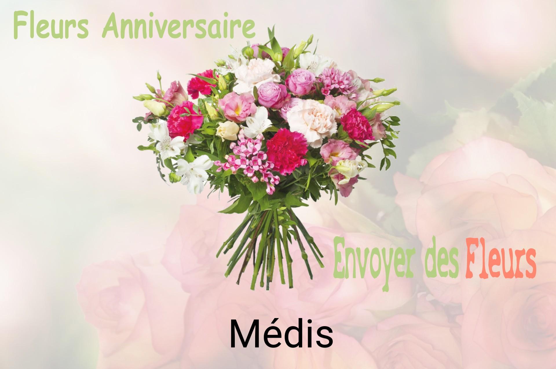 Bouquet de fleurs d’anniversaire livré à Médis